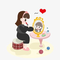 化妆手绘卡通人物png素材图片素材其他格式下载动漫人物大全