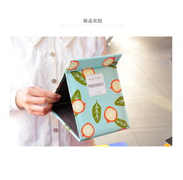 宿舍台镜创意折叠台式梳妆镜可爱卡通图案清新简约化妆镜
