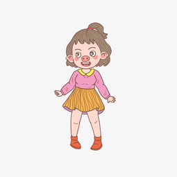 猪年卡通手绘漂亮的猪女孩图片素材其他格式下载动漫人物大全