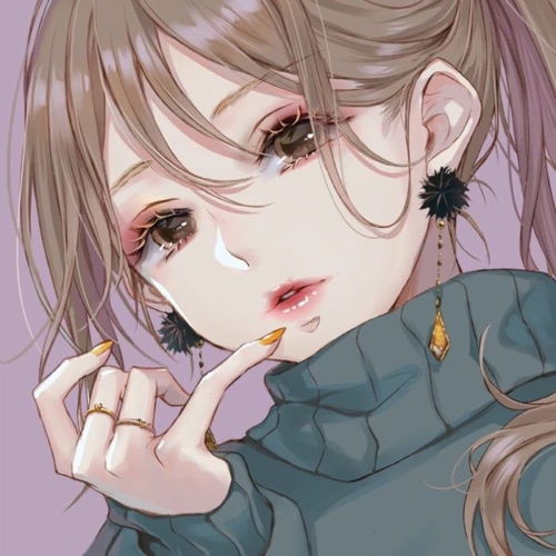 四人闺蜜卡通动漫头像花之女王