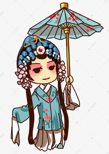 京剧人物旦角卡通素材图片免费下载千库网