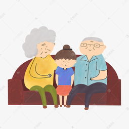有亲人亲手画插图的卡通版本素材图片免费下载高清psd千库网图片编号11739774
