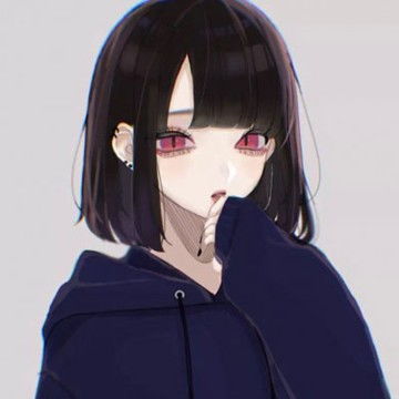2021动漫短发女生高冷头像,卡通头像图片