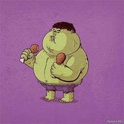 那些卡通人物变胖了之后...