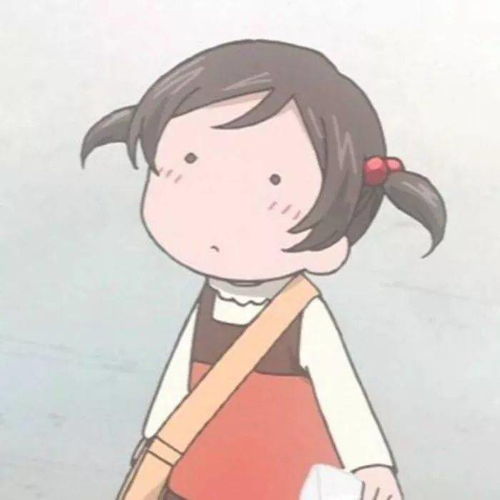 动漫女生头像小清新背景图