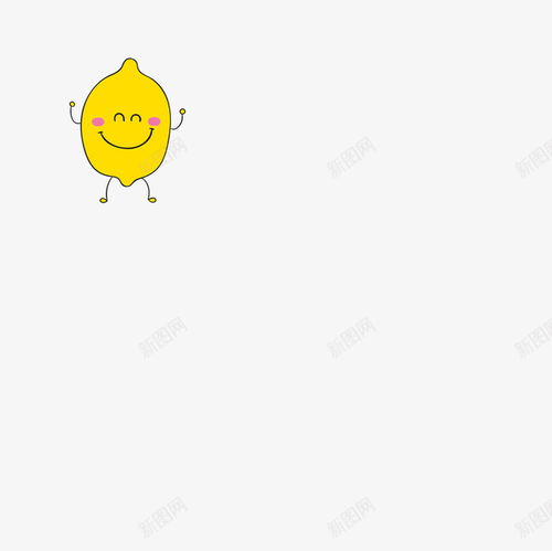 卡通水果可爱创意素材卡通笑脸素材