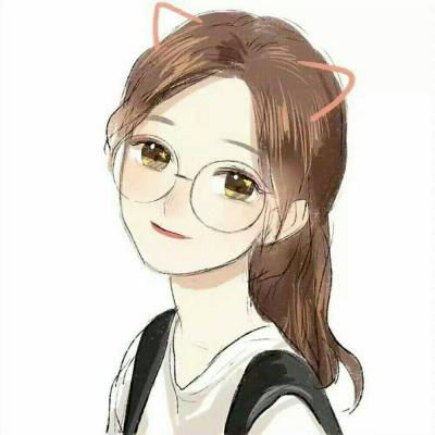 气质长发女生手绘卡通动漫微信头像