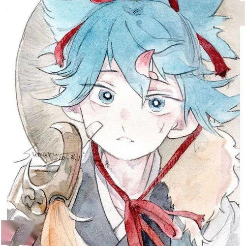 水彩画入门古风清新画风漫画人物素材