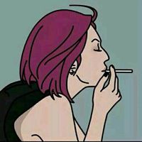 渣男渣女叼烟情侣头像微信头像图片大全