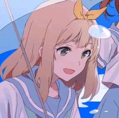 软萌闺蜜头像动漫百合情头团头