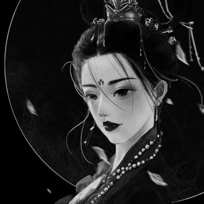 女生头像动漫古风黑色系,感谢生命有你参与