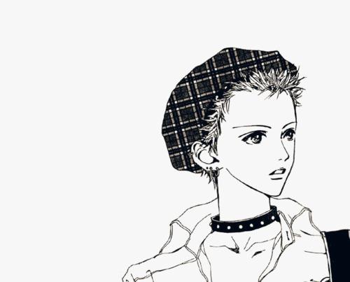 求漫画中寸头的画法w