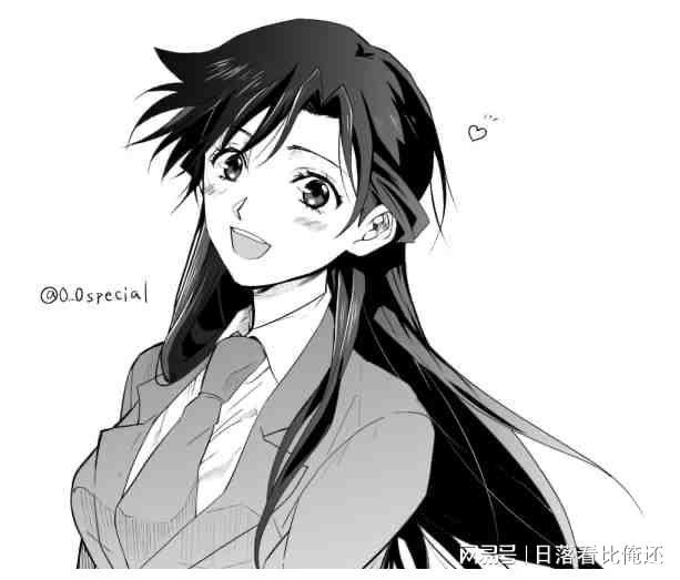 名侦探柯南少女漫画风下的角色,毛利兰变清纯甜妹,志保美翻了