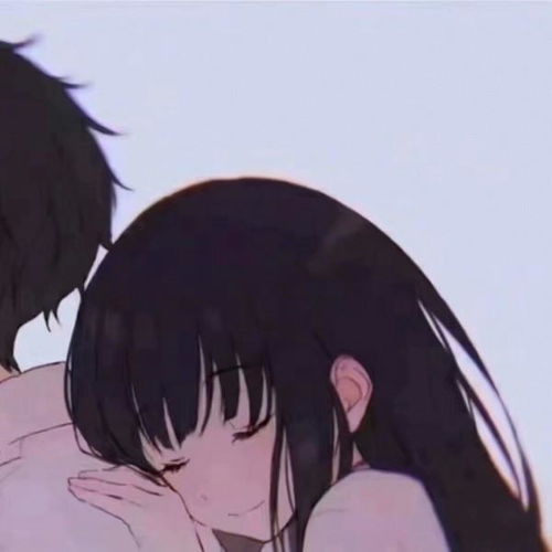 求两女一男的动漫情侣头像