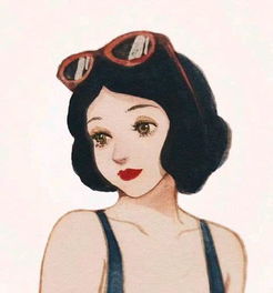 动漫女头手绘插画系列