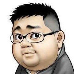 求一个戴眼镜的胖子卡通头像
