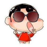 戴墨镜剪刀手卡通头像微信头像图片大全