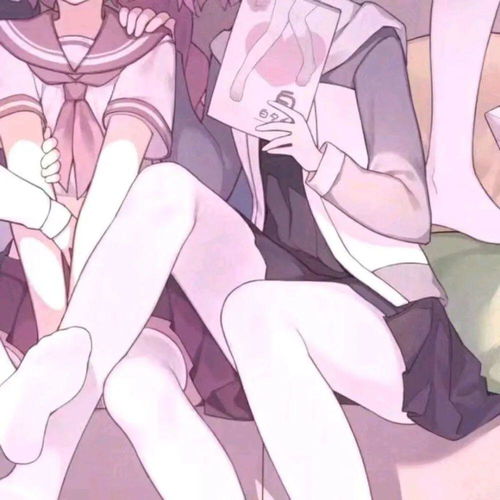 女生3人闺密头像卡通姐妹