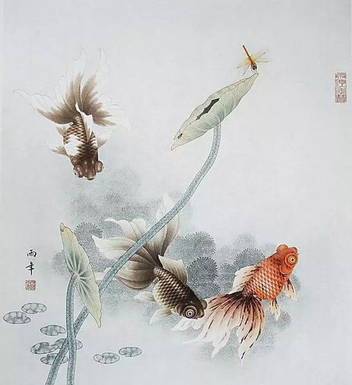 国画金鱼的画法