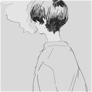 帅气黑白动漫男生头像,全部是手绘的喜欢来拿