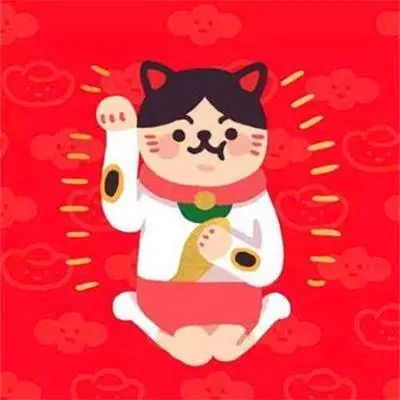 卡通招财微信头像家猪