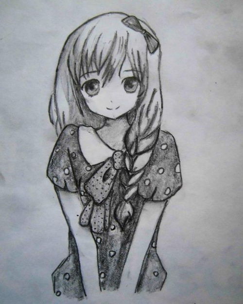 素描动漫风格的女孩图纸27张