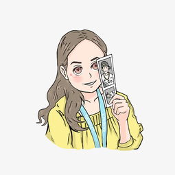 卡通手绘美少女q版人物小清新图片素材其他格式下载动漫人物大全