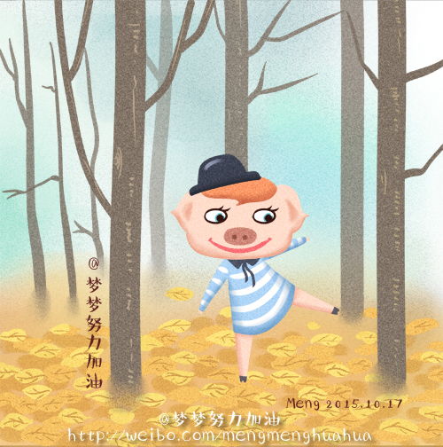插画漫画手绘小清新头像壁纸卡通q版设计治愈系梦梦插画