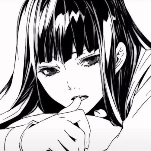 漫画头像黑暗之中闭上眼