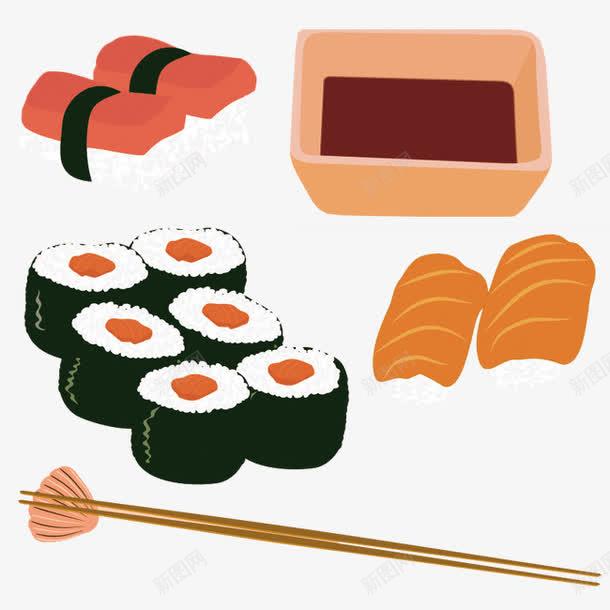 卡通日本食物高清素材设计图片免费下载页面网页平面电商创意素材png素材三文鱼素材