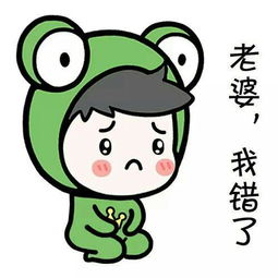 道歉认错搞笑表情下载老婆我错了表情包高清无水印极光下载站