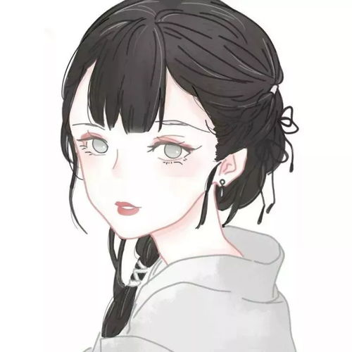 微信头像卡通简单大方动漫女生