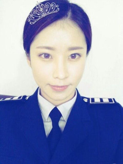 韩国军校女神甜美可爱网友称愿为她当兵