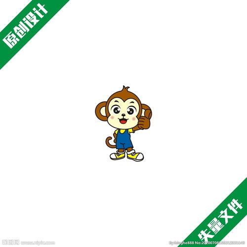 卡通猴子插图设计图片