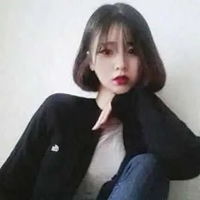 qq头像韩国女生短发韩系短发女生qq头像