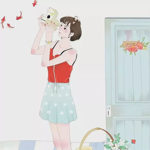 女生动漫头像摘下面具