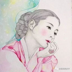 坚持画画一年的韩国美女,她画出了唯美插画,真的好美啊