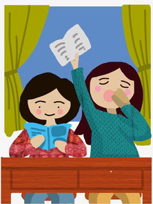学校教师学生冬装卡通插画上课图片素材其他格式下载动漫人物大全