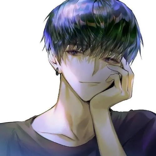手绘二次元男生头像