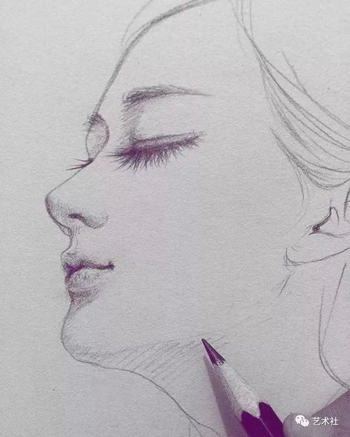 手绘教程教你用素描画一个动漫头像