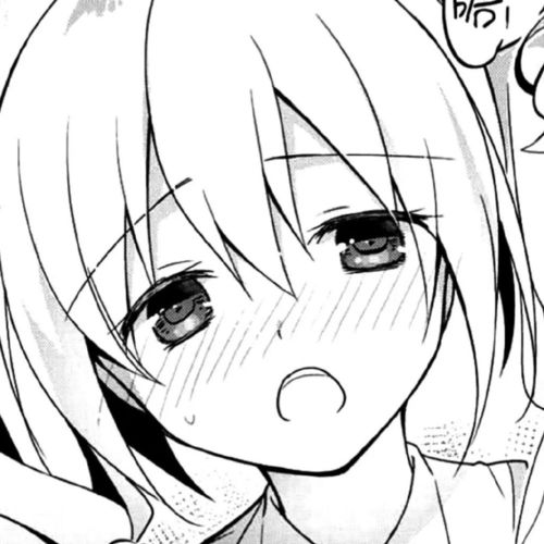 二次元黑白漫画头像最感动的告白是带我回家