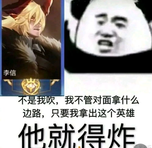 王者荣耀李信搞怪表情包第二期