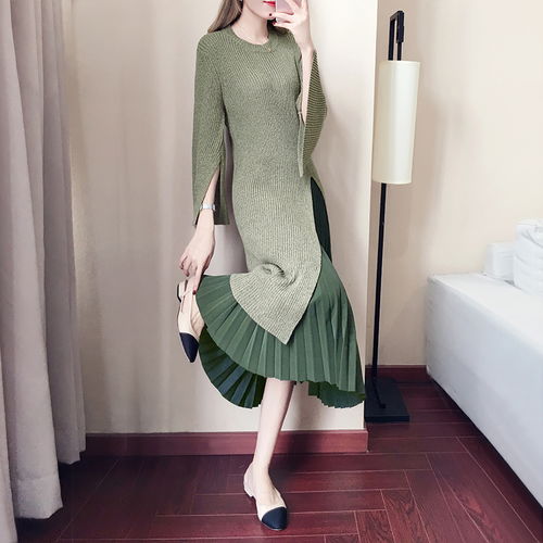 30岁以上女人穿衣很重要,要穿就穿今年最流行的针织连衣裙