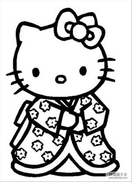 怎么画hellokitty动漫人物简笔画画法