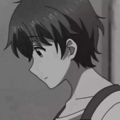 动漫情头一男一女冷酷黑白头像