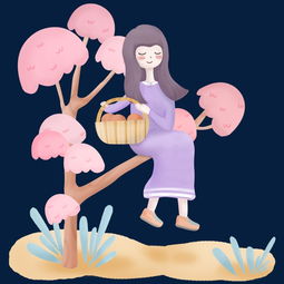 感恩梦幻童话风女孩摘果子图片素材其他格式下载动漫人物大全