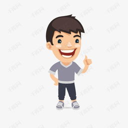 手绘卡通点赞男人素材图片免费下载高清png千库网图片编号9427849