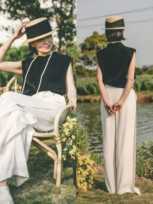 夏季穿阔腿裤时,建议50岁的女人多配这些上衣,优雅舒适还高级