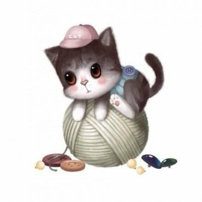 可爱卡通小猫头像大全水果小图案