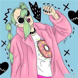 搞怪头像女生卡通动物女生